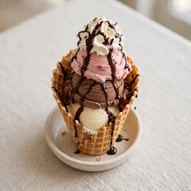 Eiswaffel Luna