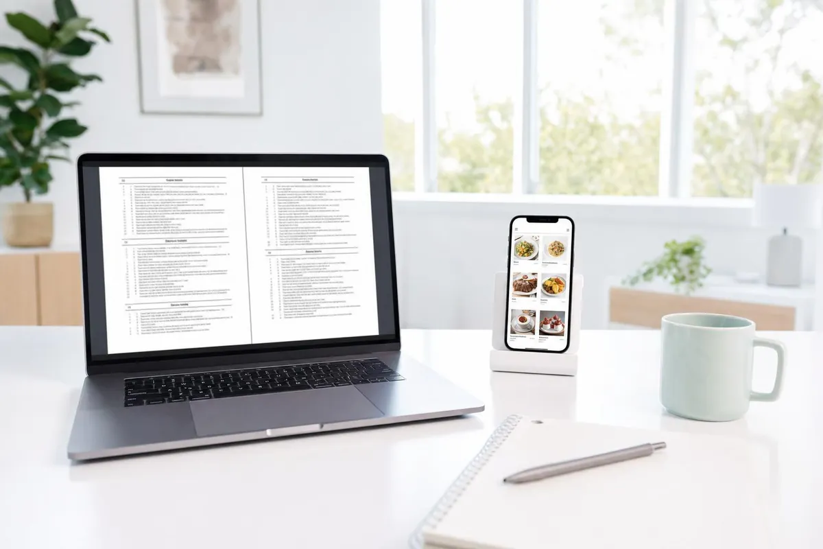 Gedruckte und digitale Speisekarte im Vergleich