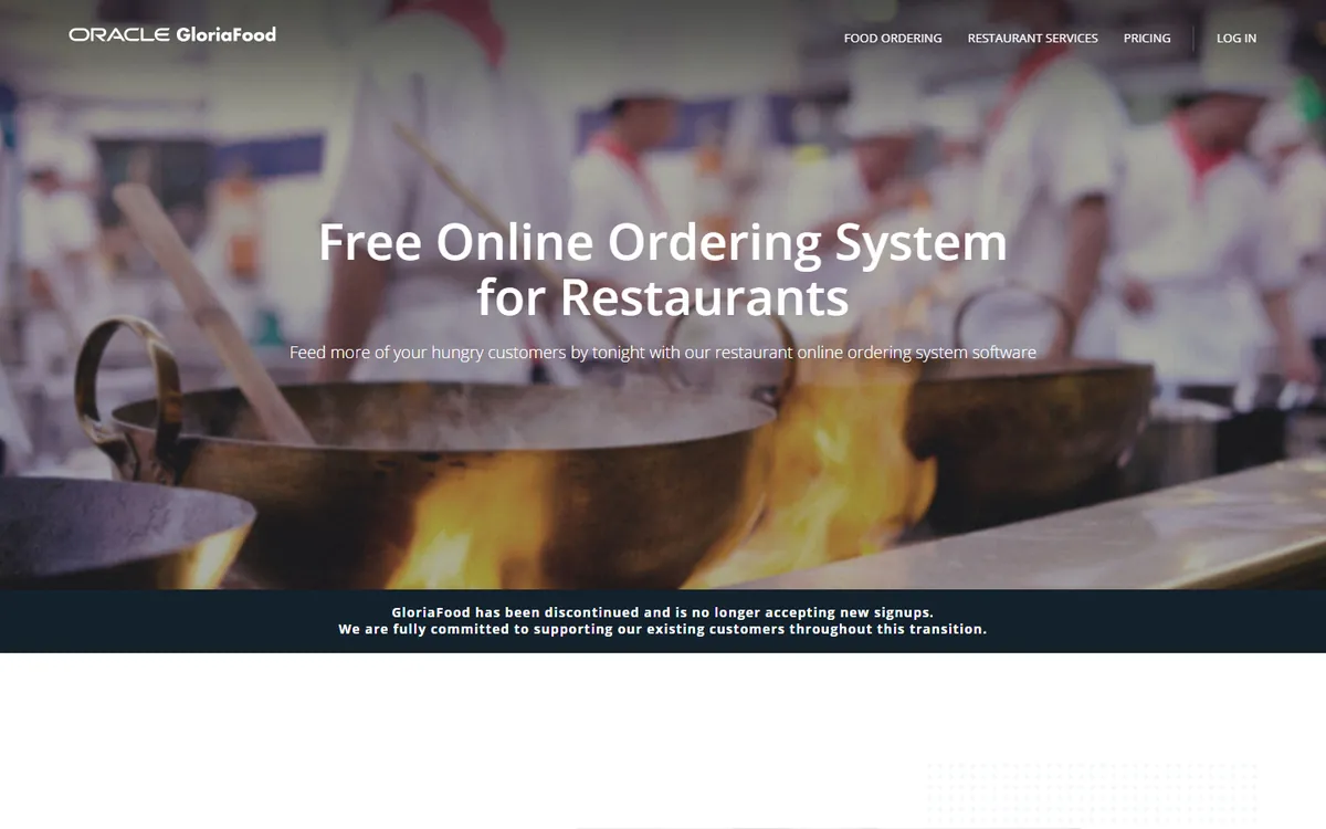 GloriaFood Startseite — Online-Ordering und QR-Menü
