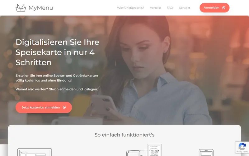 MyMenu — Startseite